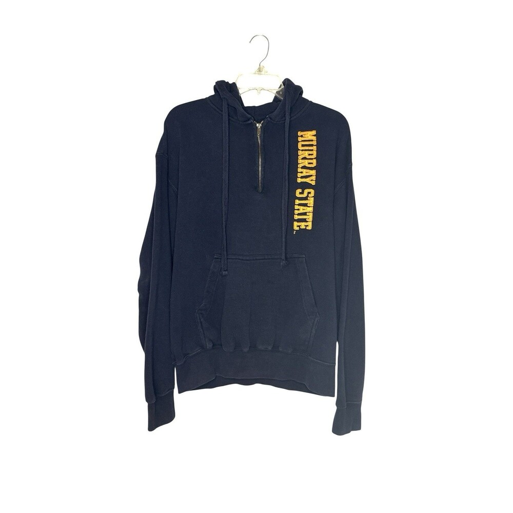 Murray State Hoodie Men’s M Navy Blue Pro-Weave‎ Quarter Zip Pullover Racers